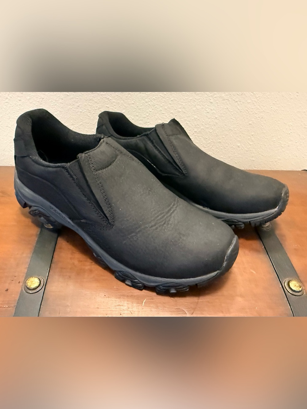 Merrell Men's Black Slip-On Work Loafers